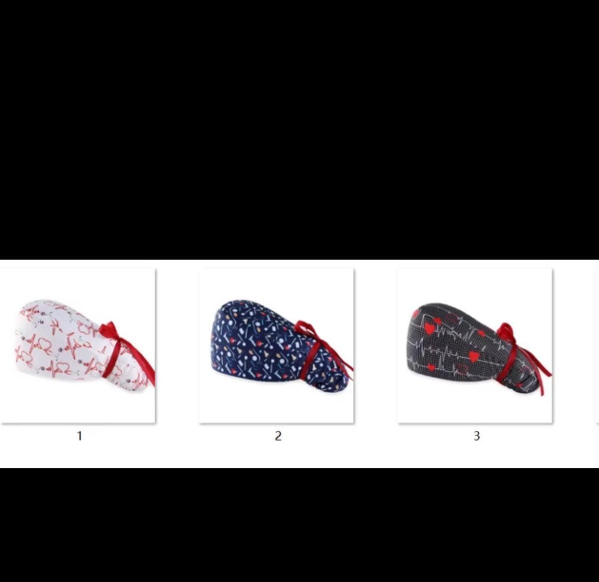 LC Ponytail Scrub Cap set (3)