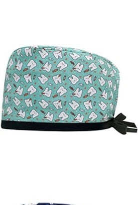 LC Mint Smiley Tooth ScrubCap