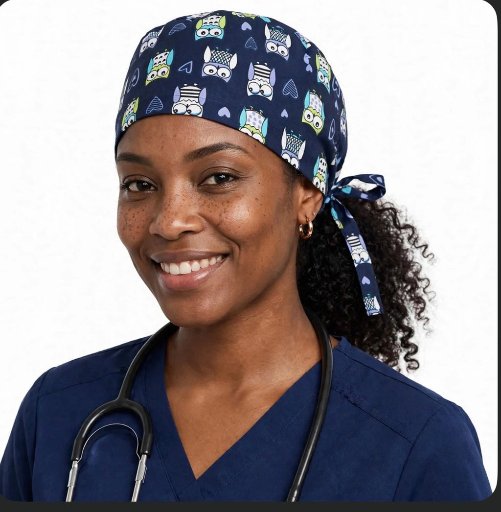 LC Night Owl Cap- Navy Ponytail